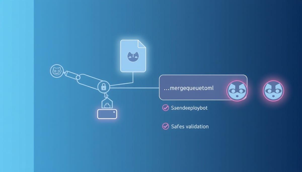 DeployBot 在 GitHub 合併佇列安全自動化