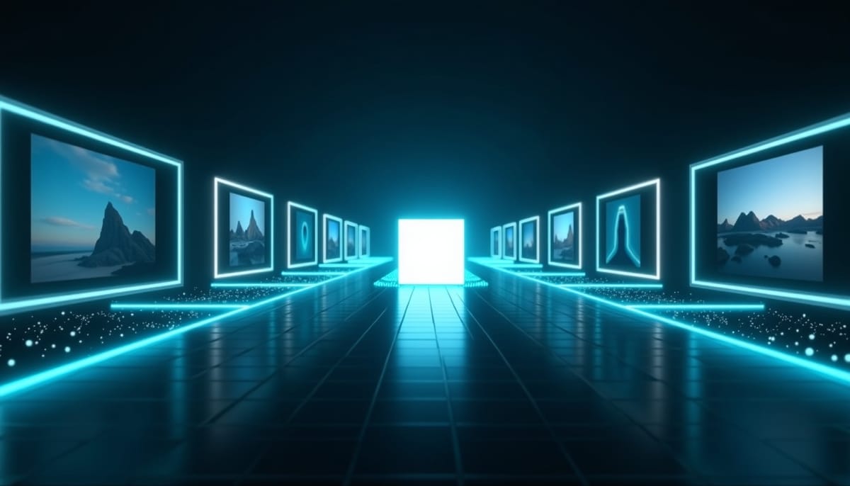抽象幾何框架序列展現時空連貫影片世界模型