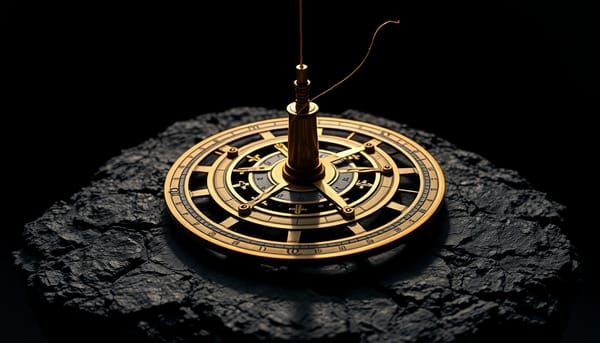 黃銅星盤受絲線牽引，類比網路拓撲
